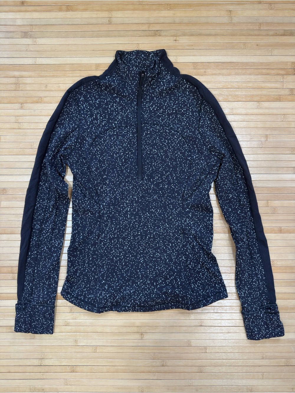lululemon athletica Black Speckled Quarter-Zip Running Top